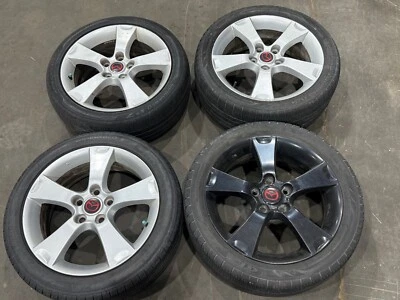 Mazda 3 2004 2005 2006 OEM llantas plateadas originales + tapas 17X6,5J - sin neumáticos Foto 1 de 4