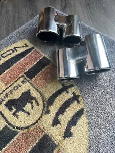 PORSCHE 911 997.1 Exhaust Tail Pipes 3.8S 99711198120 99711198220 Left & Right - Picture 1 of 4