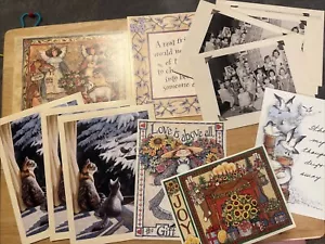 Lot Of 12 LANG Greeting Note Christmas Cards Birthday NO ENVELOPES Winget Weirs - Picture 1 of 12