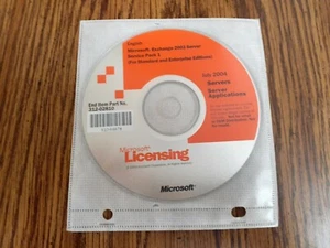 Microsoft Licensing 2004 Exchange 2003 Server Service Pack 1 July 2004 - Picture 1 of 1