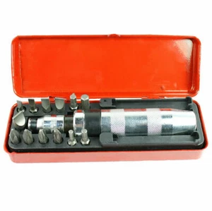 Juego de destornilladores de impacto de alta resistencia de 14 piezas 1/2" SAE reversibles con estuche de metal - Imagen 1 de 5