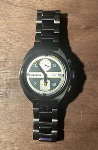 RARE Dolce & Gabbana D & G Time Greenbay Packers Stainless Steel Football Watch - Picture 1 of 8