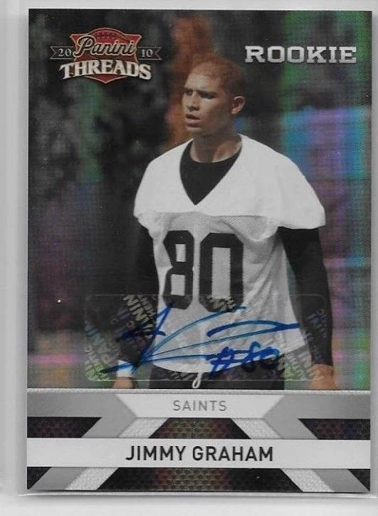 2010 10 PANINI THREADS JIMMY GRAHAM ROOKIE AUTO SIGNATURE 52/499 - Image 1 of 1