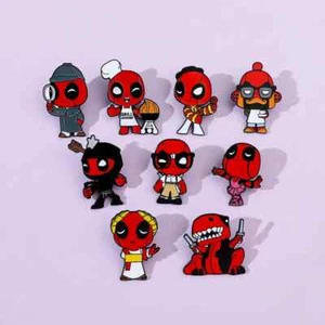 Deadpool Supereroe Marvel Personaggio Costume Collab Smalto Metallo Spille Distintivi - Foto 1 di 18
