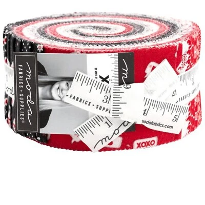XOXO Jelly Roll by April Rosenthal for Moda Fabrics - Image 1 of 2
