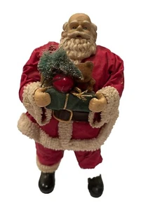Vintage Clothtique Santa Claus Figure With Present. Christmas. - Picture 1 of 4