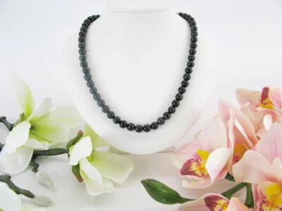 Blue Tiger´s Eye Halskette, echte Natursteine Heilsteine Edelsteine, Modeschmuck - Bild 1 von 4