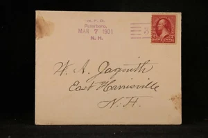 New Hampshire: Peterboro 1901 Cover, Violet RFD 3 Cancel - Picture 1 of 2