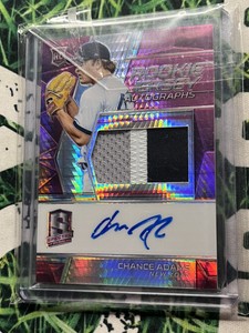 2019 Panini Chronicles Spectra Jersey Neon Pink  43/49 Chance Adams  Auto RC