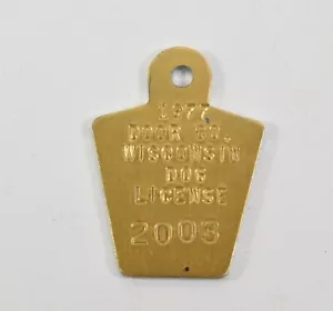 1977 Door County Wisconsin Hundeführerscheinetikett unbenutzt - Bild 1 von 1