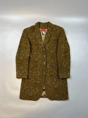 Women’s Kenzo Paris Abstract Pattern Tweed Coat Size FR 38 (Y0680) - Image 1 of 4