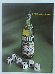 REKLAME NOILLY PRAT EXTRA TROCKEN WERMUT MARSEILLE JEU DE DES DE 1973 FRANZÖSISCHE ANZEIGE - Bild 1 von 1