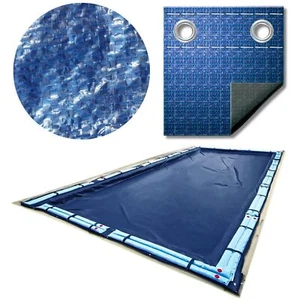 Swimline Hydrotools 29x17 FT Blue Winter Pool Cover for 12x24 FT Pools - Picture 1 of 7