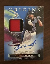 2023 Panini Chronicles Origins George Valera Patch Relic Auto 25/25 Guardians RC