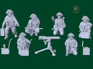 Zweiter Weltkrieg britische 8. Armee Kommando Sektion X7 Figuren Wargames & Sammler 28 mm - Bild 1 von 3