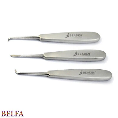 LONDON INSTRUMENTS / MEDSPO / BEADEN® Tooth Loosening Dental Warwick James Elevators Oral Surgical Instruments Lab