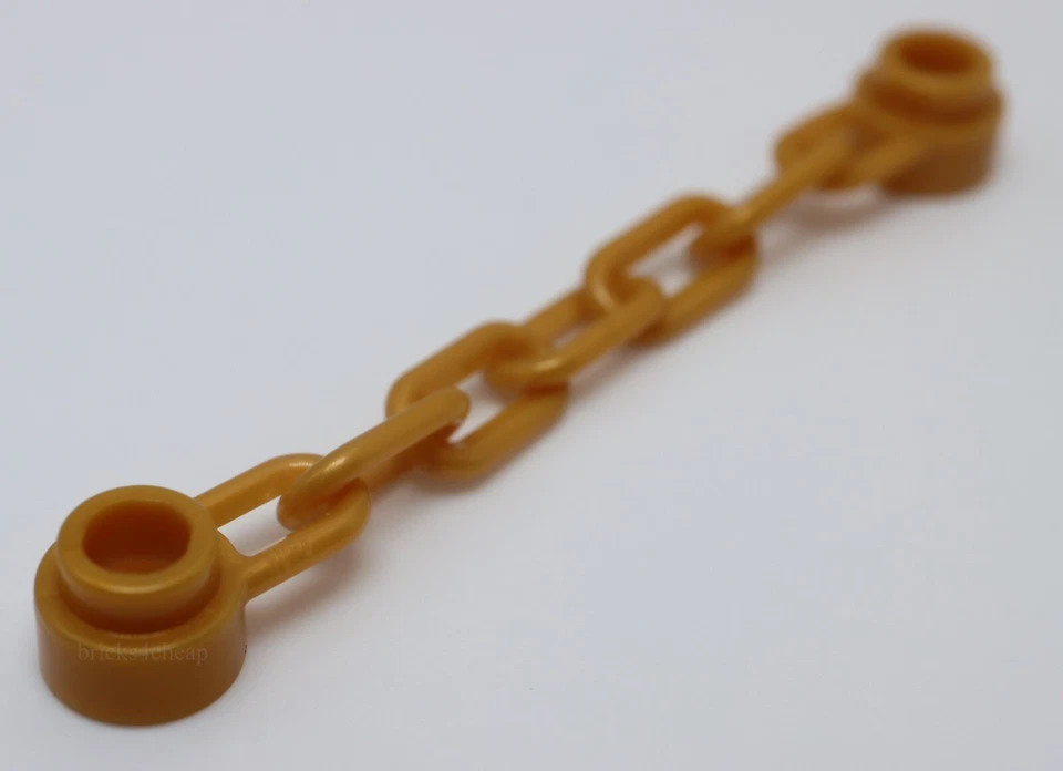 Lego 10x Pearl Gold Chain 5 Links - Image 1 of 1