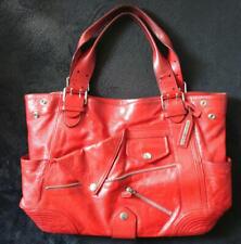 Alexander McQueen Riders Leather Tote Bag Red Rare