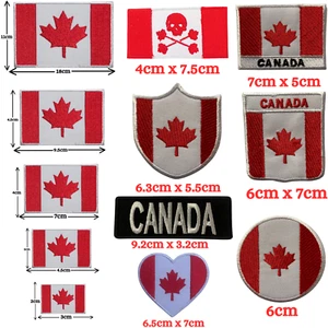 Canadá País Internacional Diferentes Banderas Hierro En Parche Bordado Coser - Imagen 1 de 13