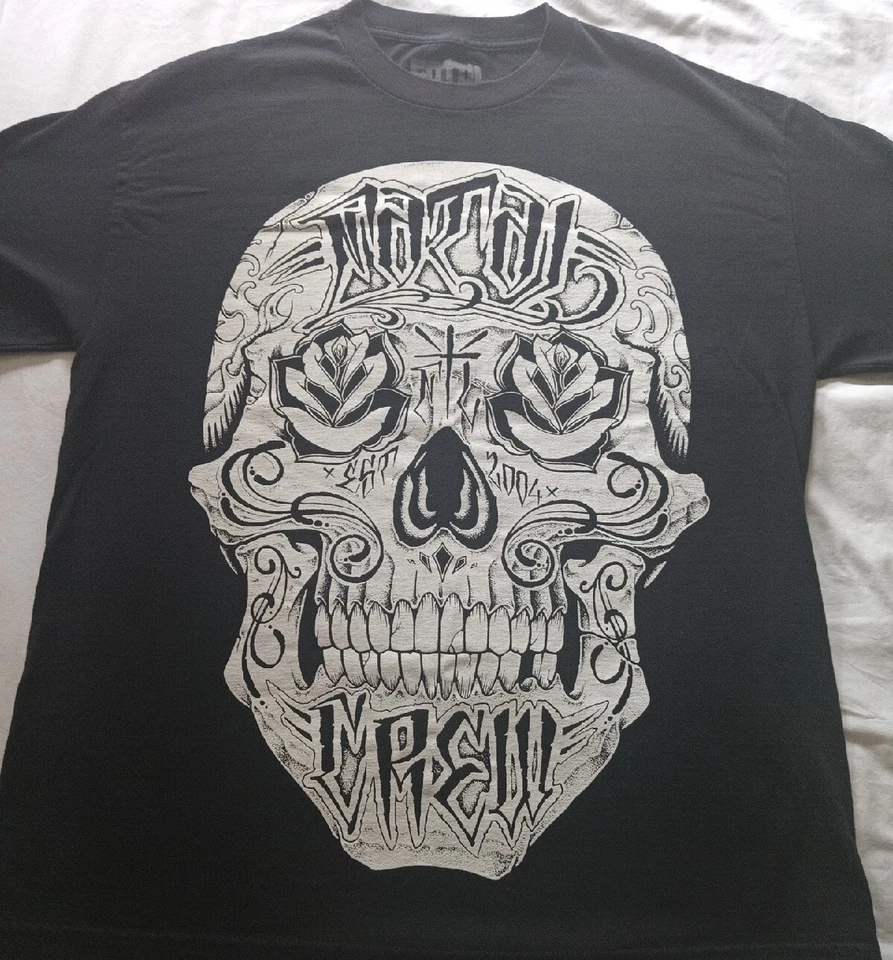 Camiseta para hombre Y48 Fatal Clothing con gráficos de calavera talla mediana Foto 1 de 4