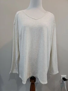 Top Westport Dressbarn Blanco con Encaje Espalda Nuevo con Etiquetas Talla 1X - Imagen 1 de 4