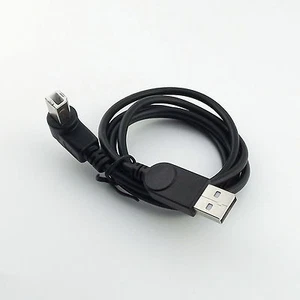2x USB 2.0 A Male to USB B Male Left Angle Printer Cable Scanner Cord Black 3ft - Picture 1 of 5