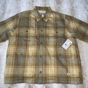Marmot Men’s Ridgefield Sherpa Lined Flannel Shirt Shacket Snap Button XXL, NWT! - Picture 1 of 21