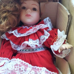 PRINCESS HOUSE PORCELAIN DOLL CHRISTINA NEW BOX W/ COA SITTING 14" COLLECTION - Picture 1 of 8