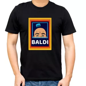 BALDI Funny T-shirt Bald Person Gift Dad Xmas Birthday Present Tee Top Black - Picture 1 of 2