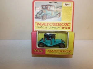MATCHBOX MODELS OF YESTERYEAR NO. Y-14-B 1911 MAXWELL ROADSTER M ON $1.98 CARD - Picture 1 of 5