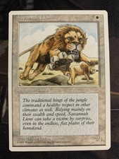 Savannah Lions - LP+/NM - 4th Edition - MTG - 93/94 Oldschool - Legacy - EDH
