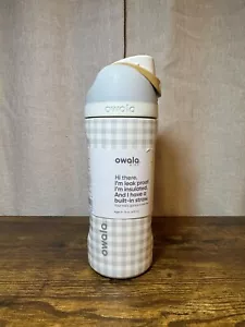 Plaid Owala Hearth & Hand beige 16 oz FreeSip picnic perfetto magnolia IN MANO! - Foto 1 di 5