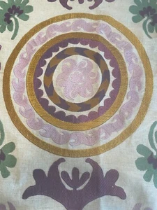 Manuel Canovas, M4009-03 Amethyste Embroidered Fabric, 1.5 yards - Picture 1 of 6