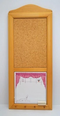 BEDLINGTON TERRIER DOG BULLETIN CORK BOARD LEASH & KEY HOLDER DRY ERASE TILE - Image 1 of 4