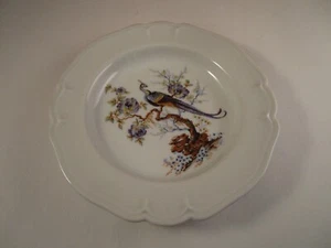 Vintage Limoges France ULIM Oiseau Bleu Blue Bird Decorative Plate Dish - Bild 1 von 6
