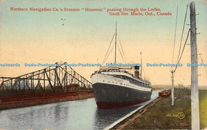 R393906 Nordnavigation Cos Dampfer Hamonic durch die Schleusen Sault - Bild 1 von 4
