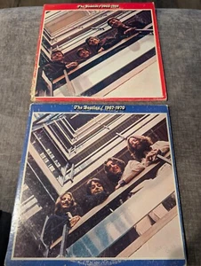 1973 - THE BEATLES 1962-1966 1967-1970 6 LP Red & Blue Color Now & Then - Picture 1 of 10