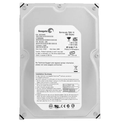 Hard Drive ST3320620A 320GB 7200RPM 16MB IDE Ultra ATA100 3.5" Inch Barracuda - Image 1 of 4