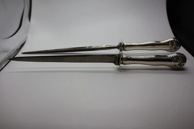 Gorham Sterling Silver Lancaster Carving Knife/Sharpener – Antique – NO Monogram - Image 1 of 4