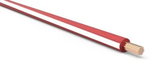 16 AWG Automotive TXL Wire Red w/ White Stripe Various Lengths - Picture 1 of 1