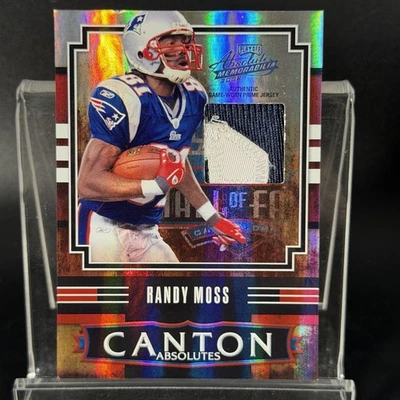 Randy Moss 2008 Absolute Memorabilia Game Used Patch Spectrum Prime True 1/1 - Image 1 of 4