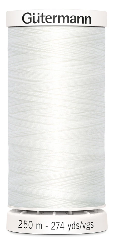 Gutermann 250P-20 Sew-All Thread 274yd-Nu White (5Pk) - Image 1 of 1