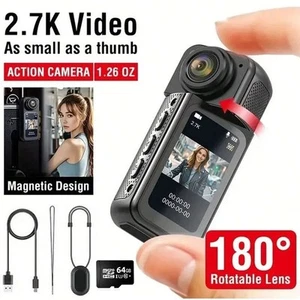 2.7K MINI WIFI Action Camera Thumb Sport POV Portable Recorder Waterproof PRO - Picture 1 of 16