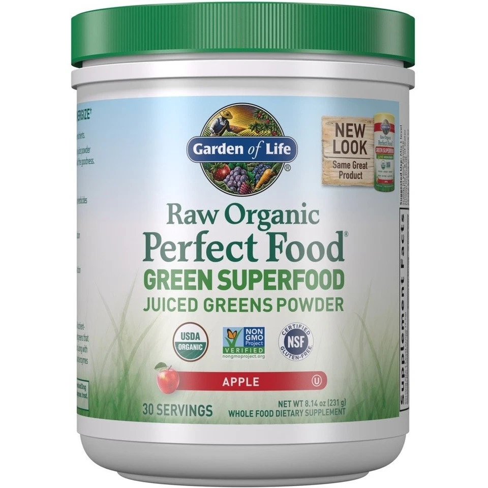 Garden of Life Raw Perfect Food Superalimento Verde Manzana 234 g Polvo Foto 1 de 1