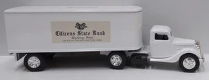 Ertl 9480UO Citizens State Bank 1937 Ford Semi Truck Metal Bank Limited Edition - Bild 1 von 2