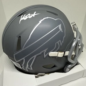 Mini casco firmato Keon Coleman Buffalo Bills Slate Riddell Speed BAS AUTO - Foto 1 di 11