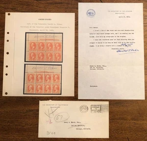 E4874: US #O17, #O18 Imprint Blocks of 8, SIGNED, UNIQUE!!; CV $1400++ - Picture 1 of 5