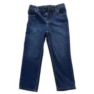 Carters Straight Fit Blue Jeans Boys 4T Adjustable Waist 99% Cotton Denim - Picture 1 of 17