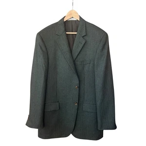 Abrigo Blazer Chaqueta Abrigo Deportivo John W Nordstrom Verde Cachemira Espiga L Piana 44L - Imagen 1 de 8