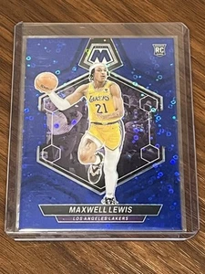 2023-24 Mosaic Basketball Maxwell Lewis RC #227 Fast Break Blu Disco 1/85 Laker - Foto 1 di 2